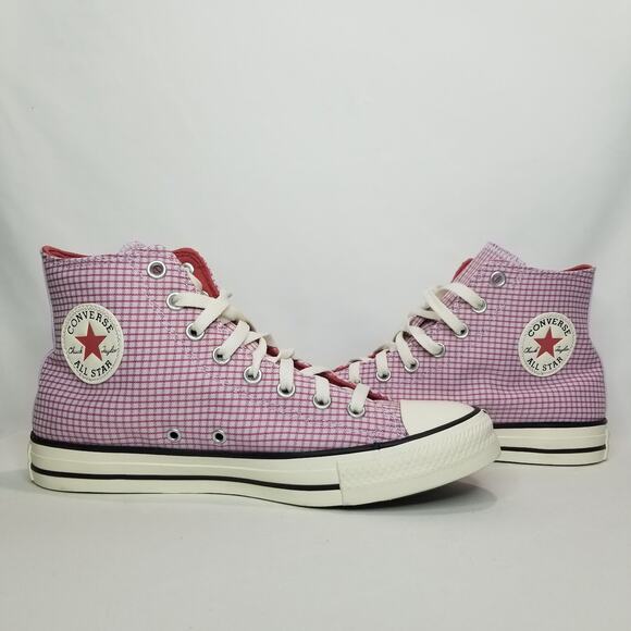 Converse Unisex CTAS High Top Sneakers Women Size 11 Plaid A05129F NWT - Picture 3 of 9